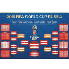 2018 World Cup Schedule Wall Chart